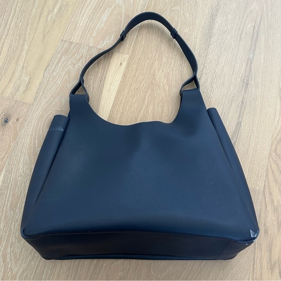 Neiman Marcus Handbags - Neiman Marcus Leather Tote Purse Shoulder Bag Hobo Blue Travel Farmers Market